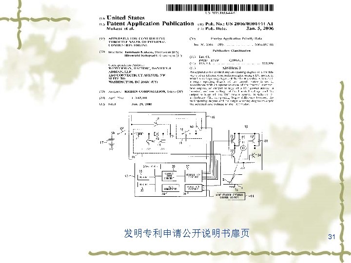 发明专利申请公开说明书扉页 31 