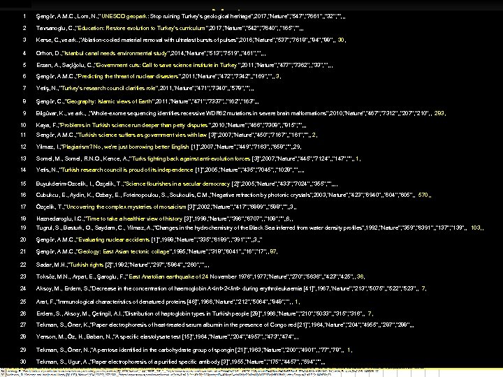 Nature 1 Şengör, A. M. C. , Lom, N. , 