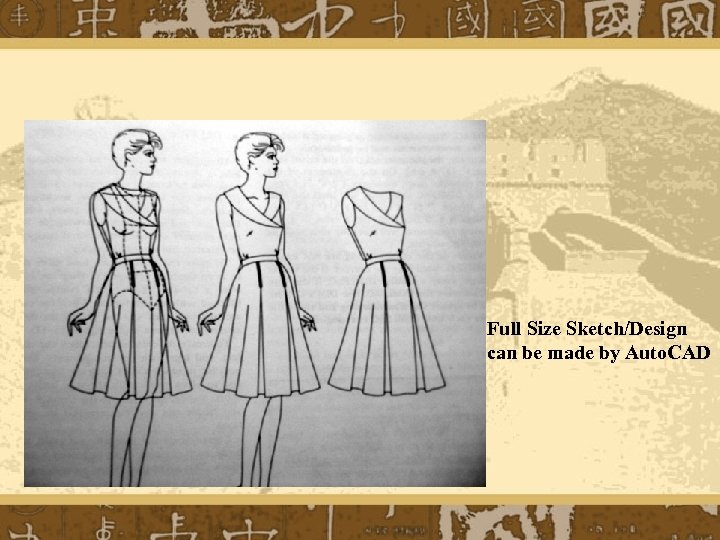 Full Size Sketch/Design can be made by Auto. CAD 