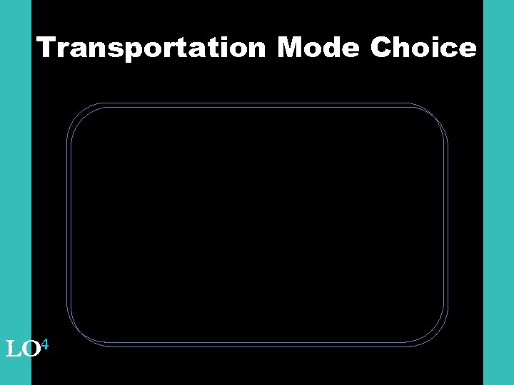 Transportation Mode Choice LO 4 