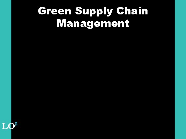 Green Supply Chain Management LO 5 