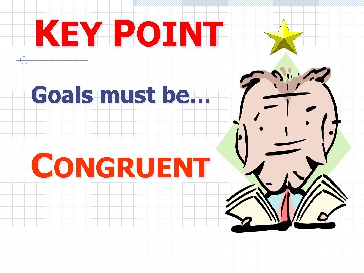 KEY POINT Goals must be… CONGRUENT 