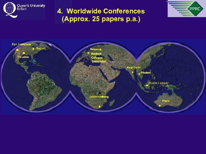 4. Worldwide Conferences (Approx. 25 papers p. a. ) 