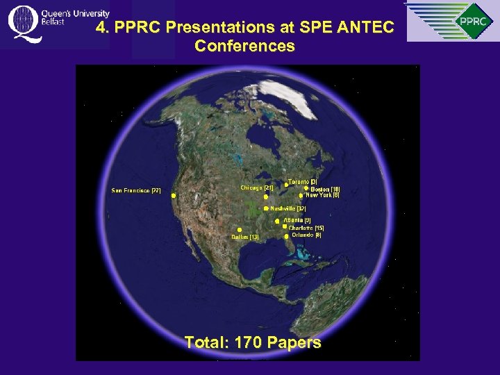 4. PPRC Presentations at SPE ANTEC Conferences Total: 170 Papers 