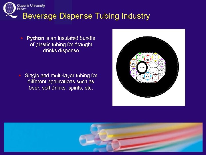 Beverage Dispense Tubing Industry Python is an insulated bundle of plastic tubing for draught