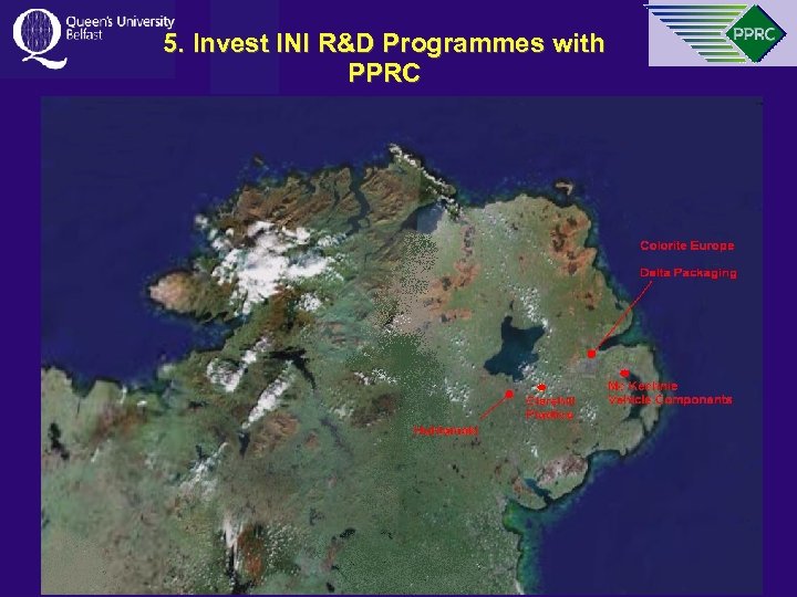 5. Invest INI R&D Programmes with PPRC 