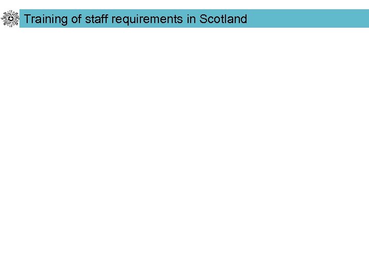 Training of staff requirements in Scotland 