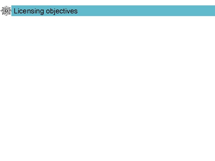 Licensing objectives 