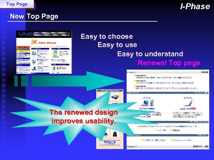 Top Page I-Phase New Top Page Easy to choose Easy to understand Renewal Top