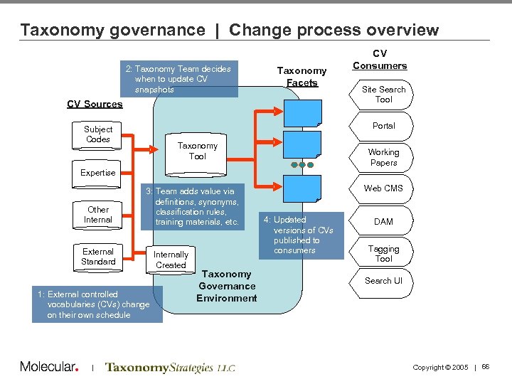 Taxonomy governance | Change process overview 2: Taxonomy Team decides when to update CV