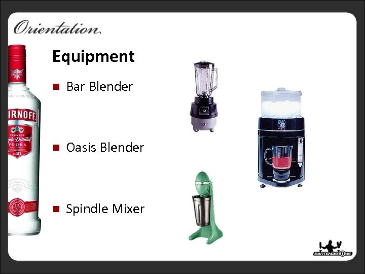 Equipment n Bar Blender n Oasis Blender n Spindle Mixer Barware 