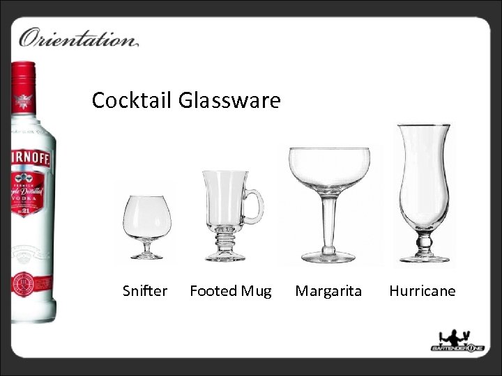Barware Cocktail Glassware Snifter Footed Mug Margarita Hurricane 