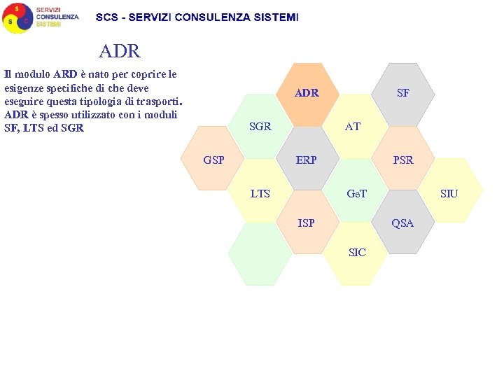 ADR Il modulo ARD è nato per coprire le esigenze specifiche di che deve