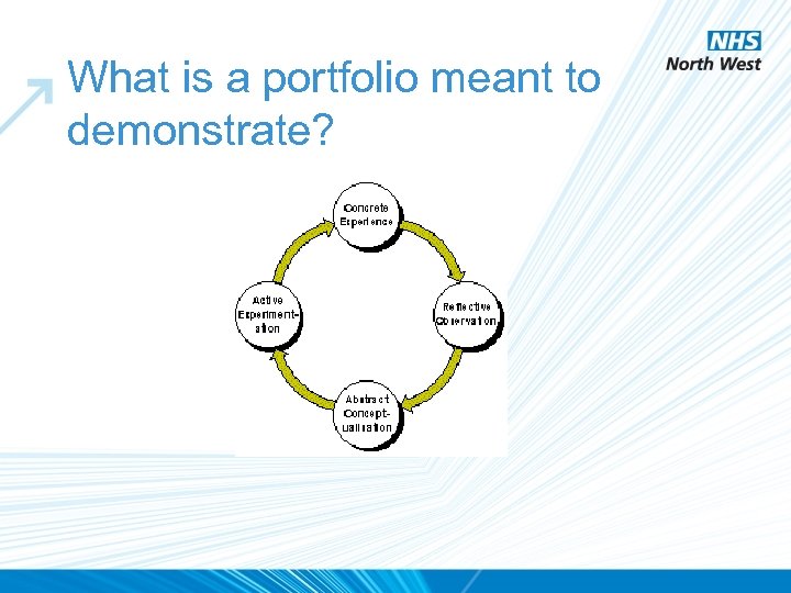 What is a portfolio meant to demonstrate? 