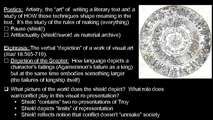 Poetics: Artistry, the “art” of writing a literary text and a study of HOW