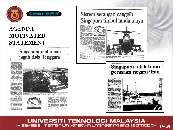 AGENDA MOTIVATED STATEMENT 19/25 