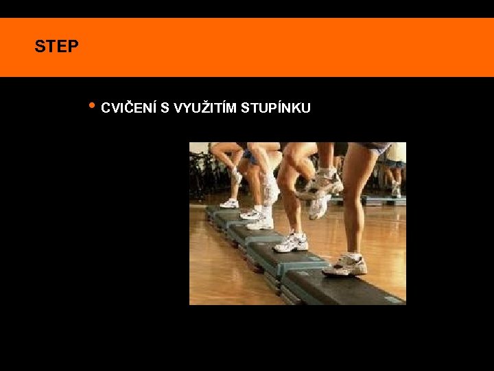 STEP • CVIČENÍ S VYUŽITÍM STUPÍNKU 