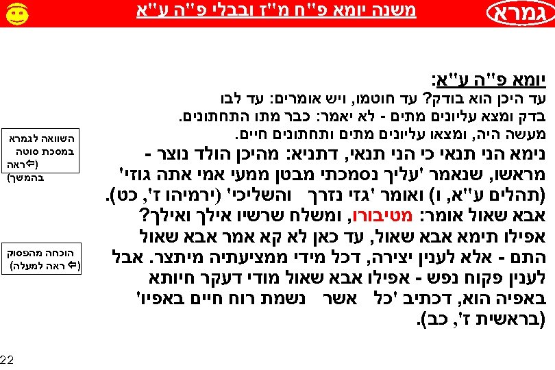  גמרא משנה יומא פ