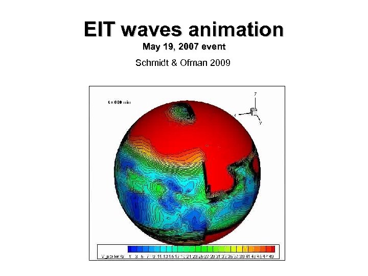 EIT waves animation May 19, 2007 event Schmidt & Ofman 2009 
