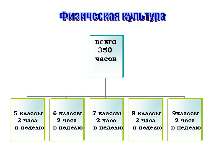 ВСЕГО 350 часов 5 классы 2 часа в неделю 6 классы 2 часа в