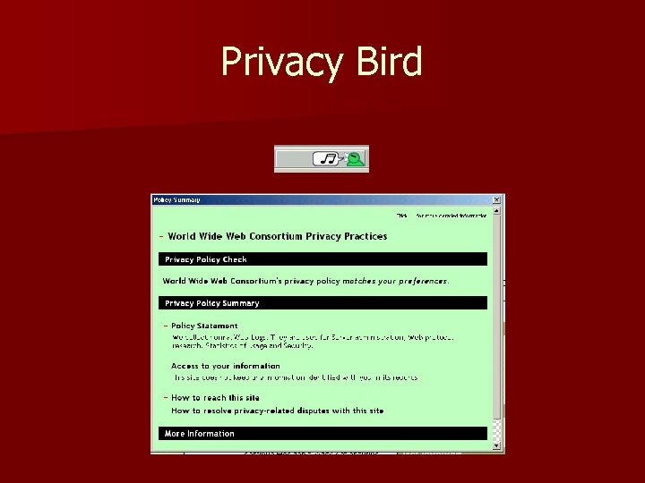 Privacy Bird 