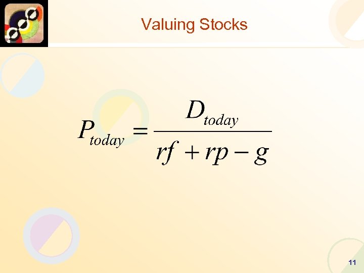 Valuing Stocks 11 