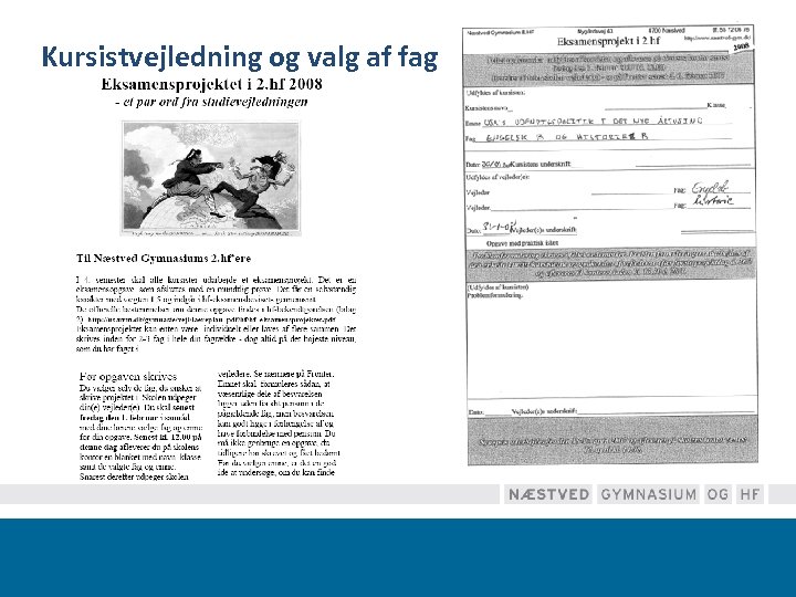 Kursistvejledning og valg af fag 