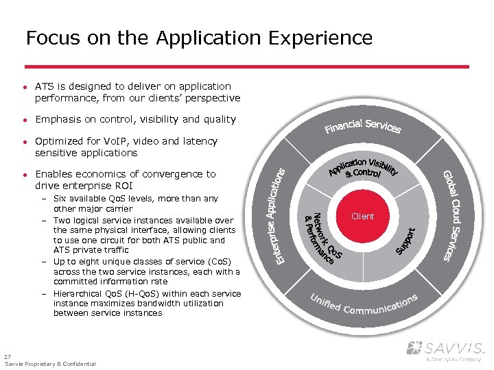 Focus on the Application Experience · ATS is designed to deliver on application performance,