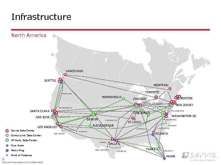 Infrastructure North America VANCOUVER SEATTLE MONTREAL TORONTO PORTLAND MINNEAPOLIS BOSTON CHICAGO DETROIT CLEVELAND SANTA