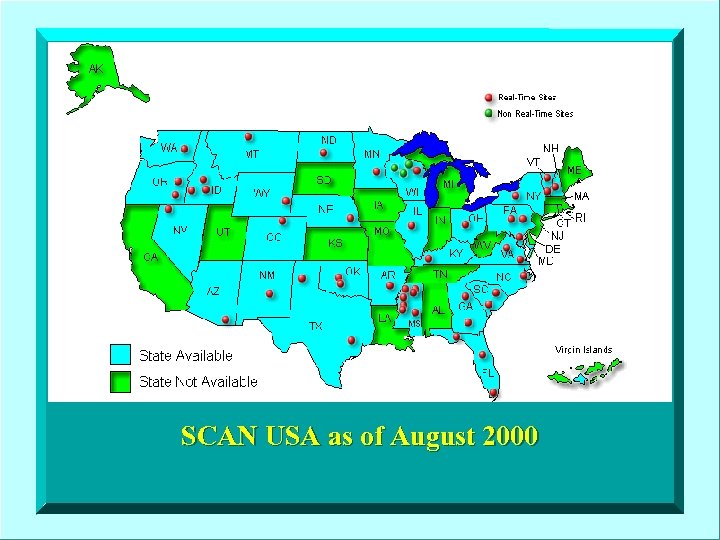 SCAN USA as of August 2000 