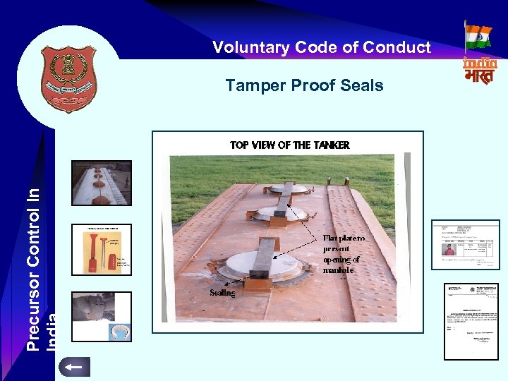 Voluntary Code of Conduct Precursor Control In India Tamper Proof Seals 