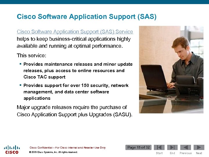 Cisco Software Application Support (SAS) Service helps to keep business-critical applications highly available and