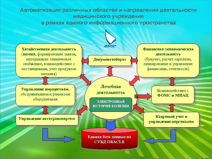 Автоматизация различных областей и направлений деятельности медицинского учреждения в рамках единого информационного пространства Хозяйственная