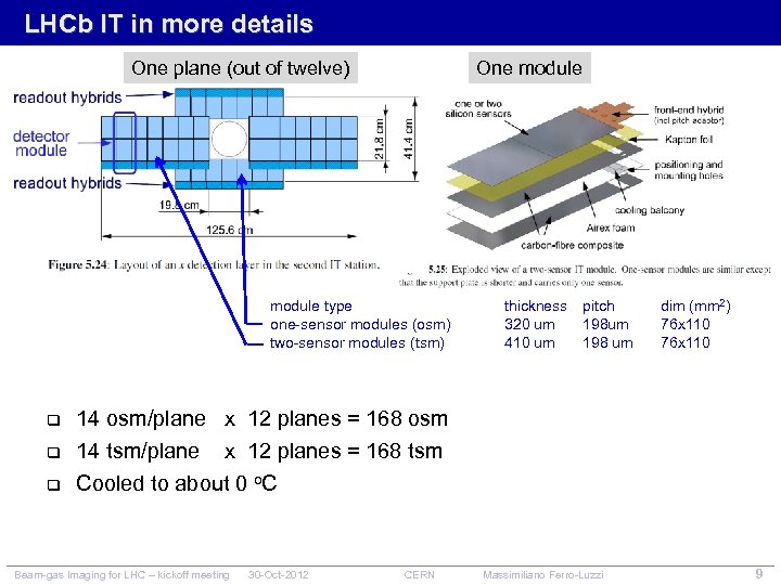 LHCb IT in more details One plane (out of twelve) One module type one-sensor