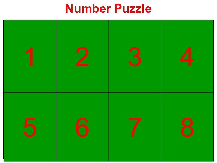 Number Puzzle 1 2 She/ go to the store. They/ go to school. 5