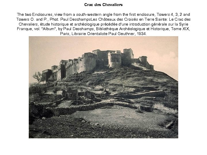 Crac des Chevaliers The two Enclosures, view from a south western angle from the