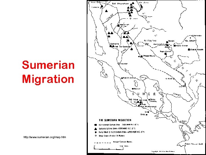 Sumerian Migration http: //www. sumerian. org/map. htm 