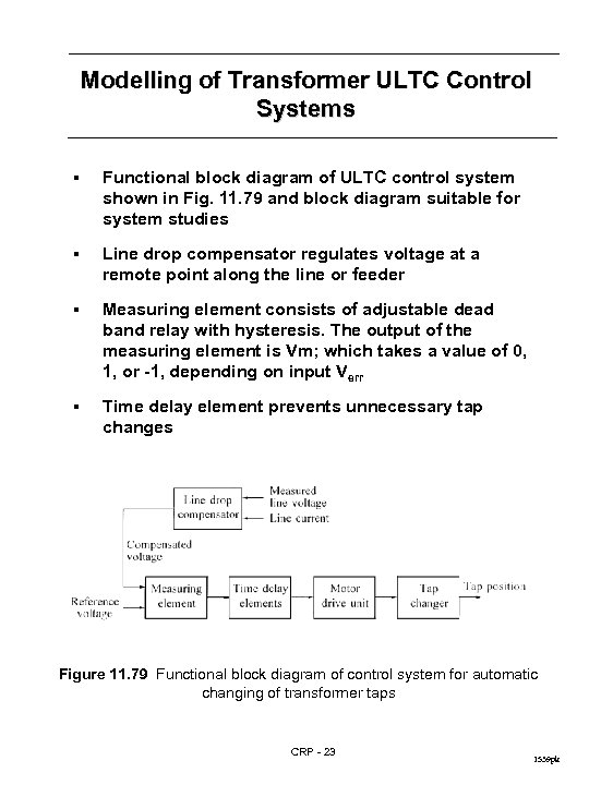 Modelling of Transformer ULTC Control Systems § Functional block diagram of ULTC control system