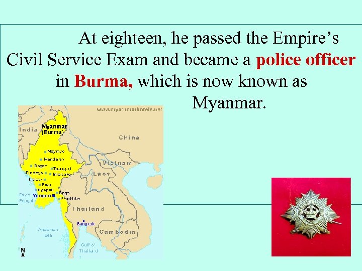 At eighteen, he passed the Empire’s Civil Service Exam and became a police officer