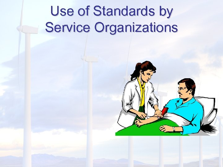 Use of Standards by Service Organizations 