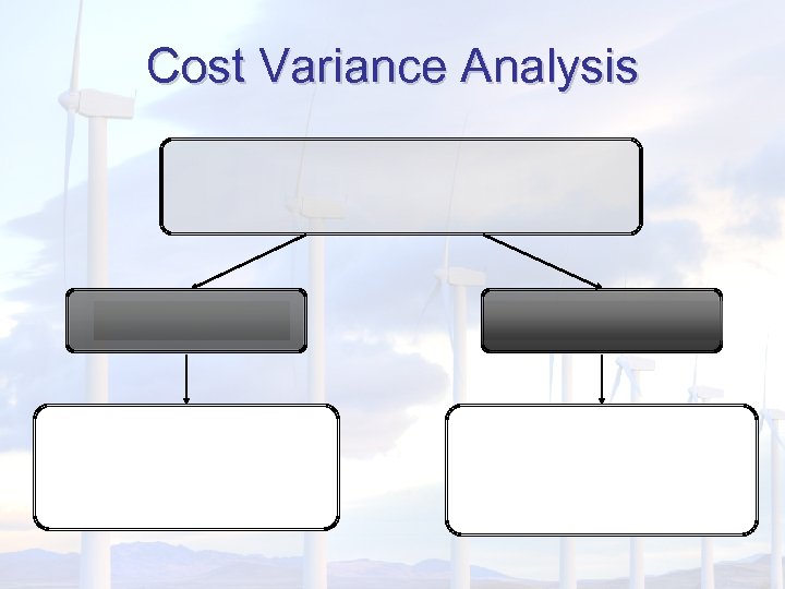 Cost Variance Analysis 