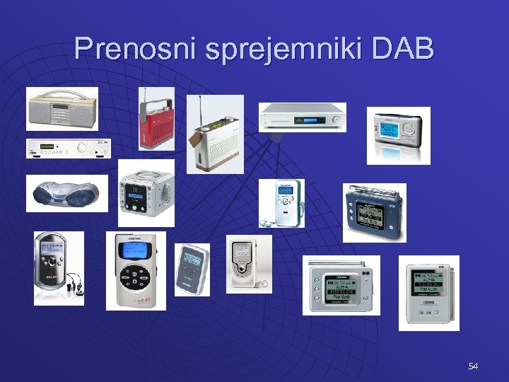 Prenosni sprejemniki DAB 54 