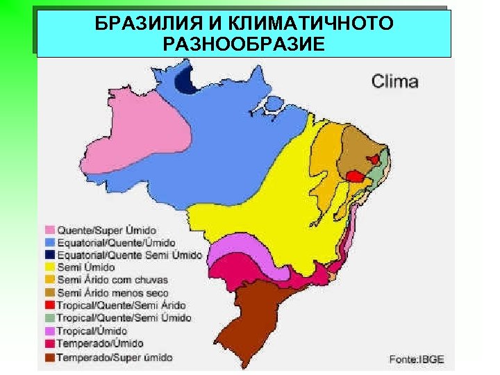 Природные условия бразилии карта