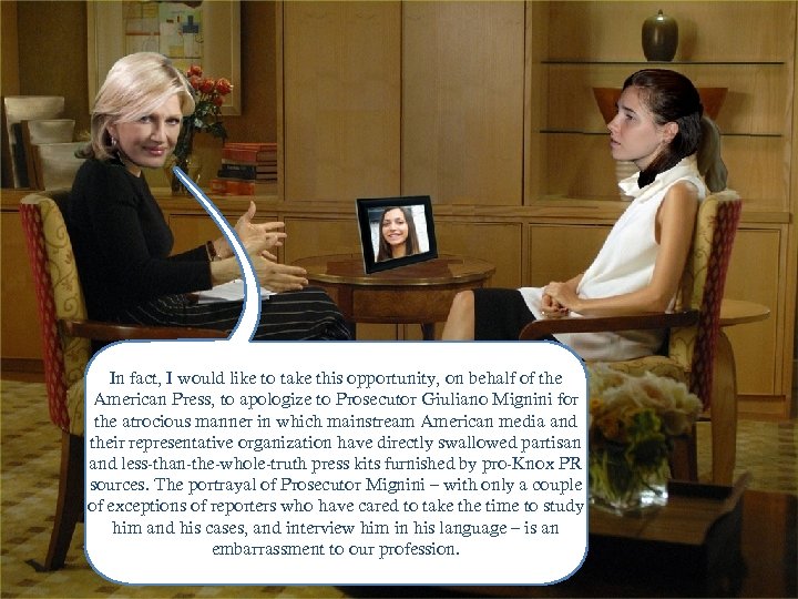 In fact, I would like to take this opportunity, on behalf of the American