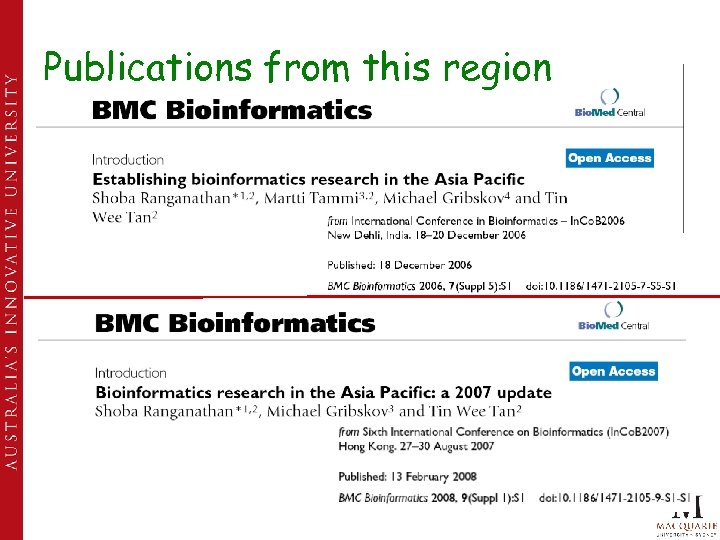 Publications from this region 