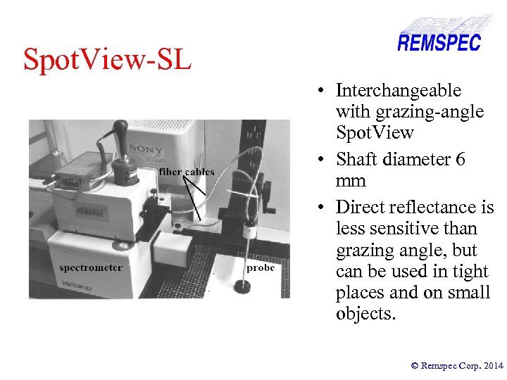 Spot. View-SL • Interchangeable with grazing-angle Spot. View • Shaft diameter 6 mm •
