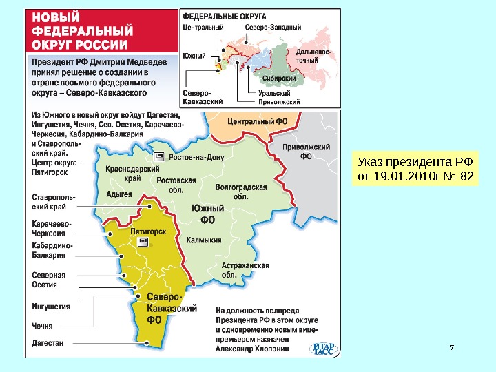 12/15/16 7 Указ президента РФ от 19. 01. 2010 г № 82 