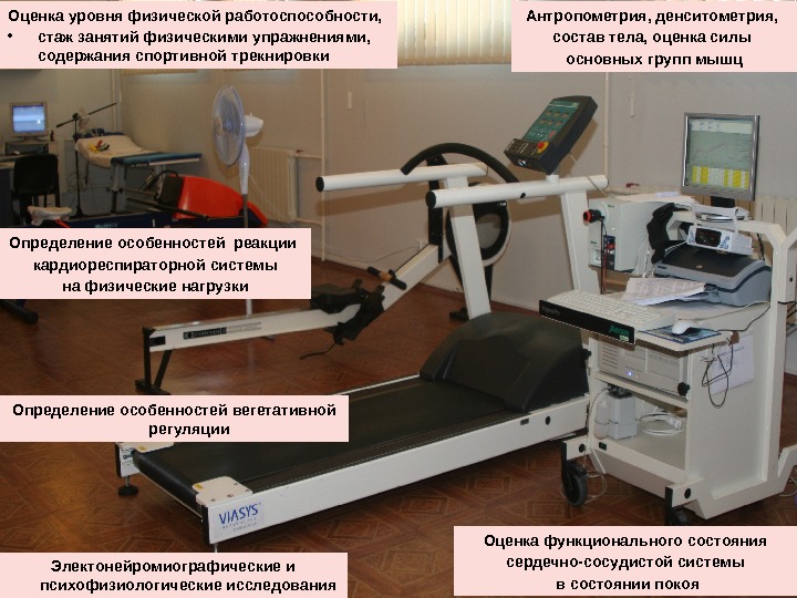 Определение особенностей реакции кардиореспираторной системы на физические нагрузки. Оценка уровня физической работоспособности,  •
