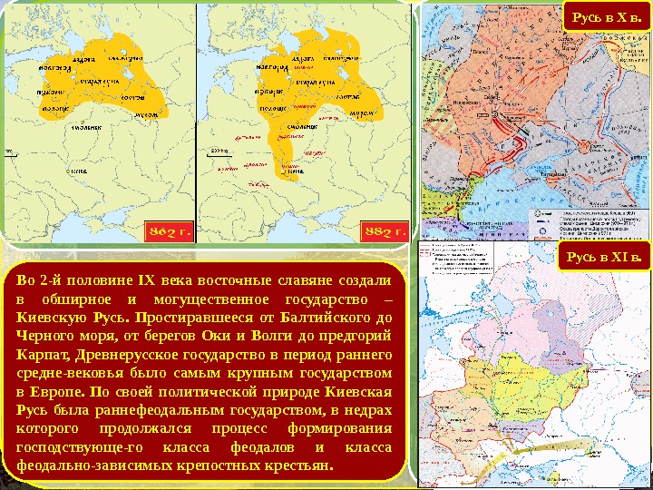 Во 2 -й половине IX века восточные славяне создали в обширное и могущественное государство