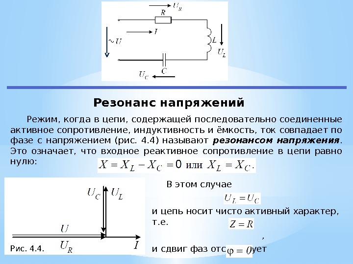 Резонанс последовательного соединения